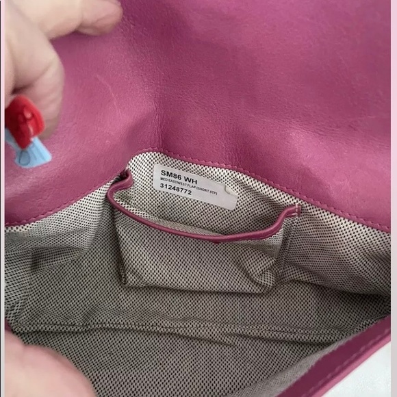 Vintage Dooney & Bourke heart buckle white/pink - Picture 7 of 9